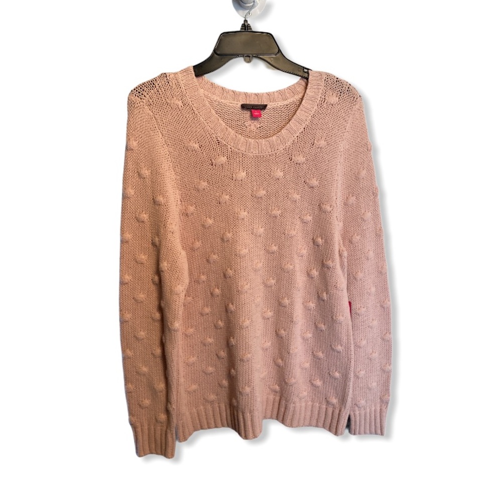 Vince Camuto Cotton Popcorn Sweater Soft Pink - Picture 3 of 8